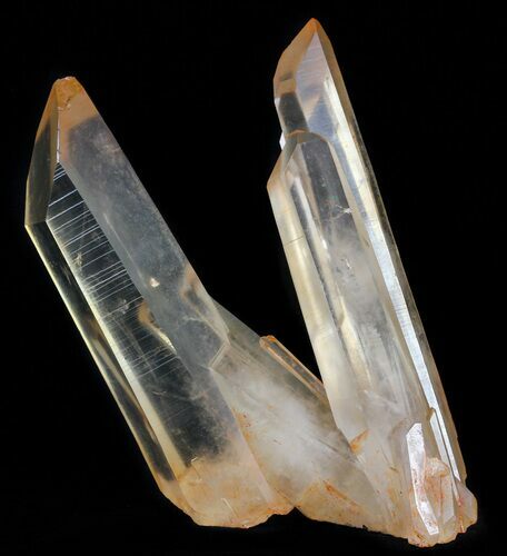 Tangerine Quartz Crystal Pair - Long Crystals! #58869